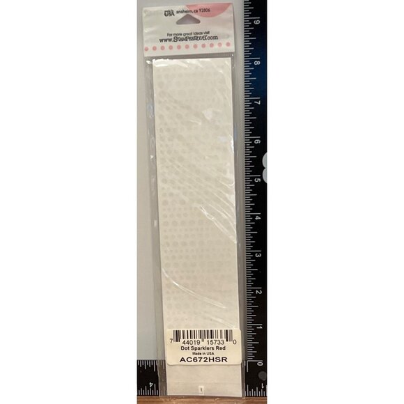 HTF RARE Stampendous! Class a'Peel Dot Sparklers Stickers Red AC672HSR - Picture 3 of 3